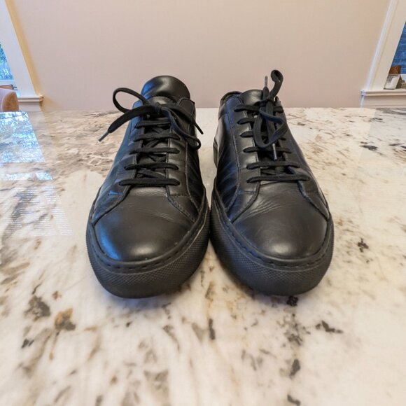 Common Projects Achilles Low in Black on Black - Picture 3 of 5